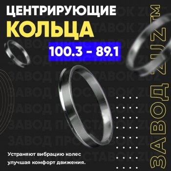 Алюминиевое центровочное кольцо Opel Movano B (2010-2025) (4 шт) ЗУЗ 89.1 x 100.3 Opel Movano B (2010-2025) 