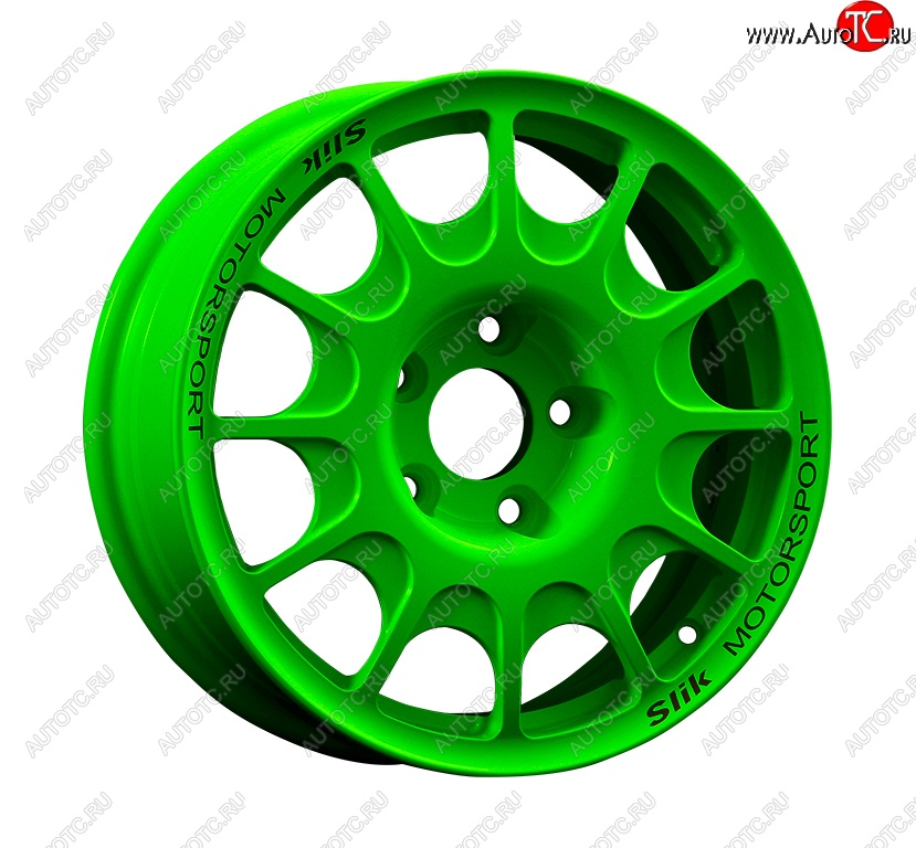 23 799 р. Кованый диск Slik Classic Sport L-1844S 5.5x15   (RAL 6038 ярко-зеленый (6038))  с доставкой в г. Керчь