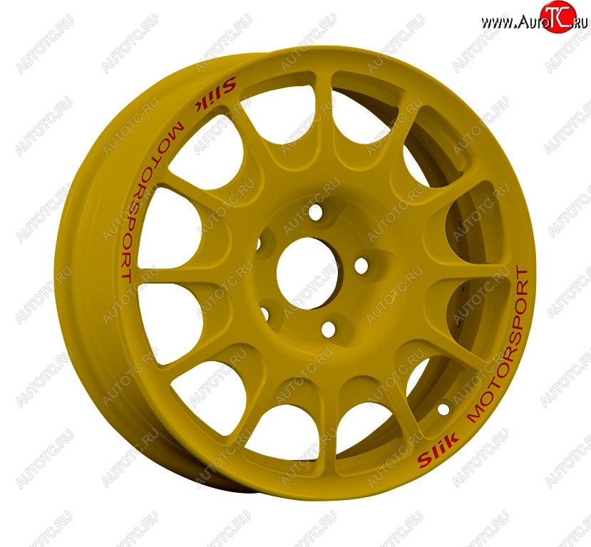 23 799 р. Кованый диск Slik Classic Sport L-1844S 6.5x15   (Ярко желтый RAL1021 (YELLOW))  с доставкой в г. Керчь