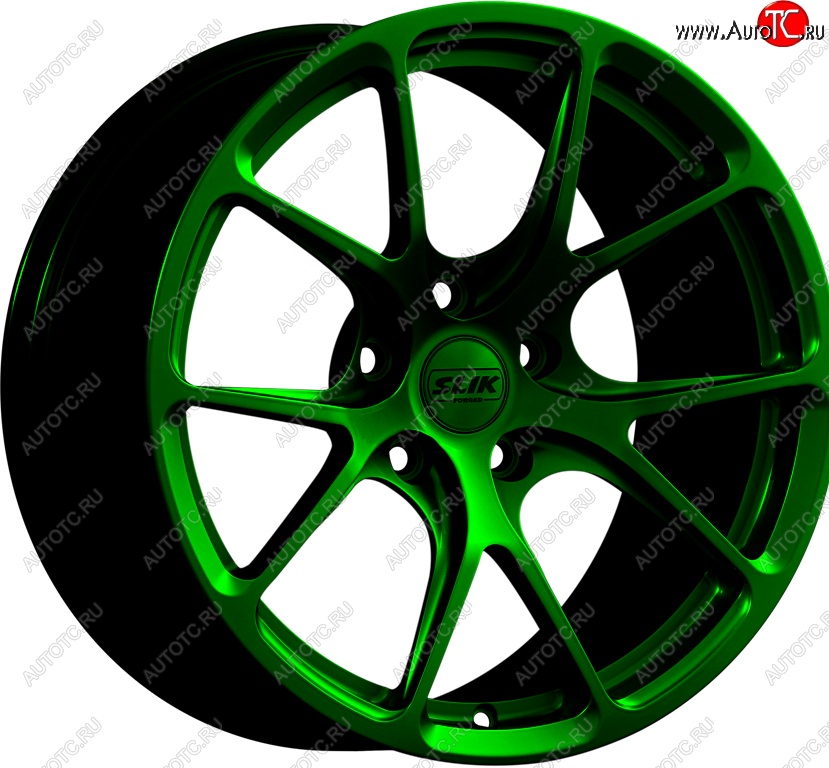 17 799 р. Кованый диск Slik TuningPro L-754 9.0x17   (Зеленый (GREEEN))  с доставкой в г. Керчь