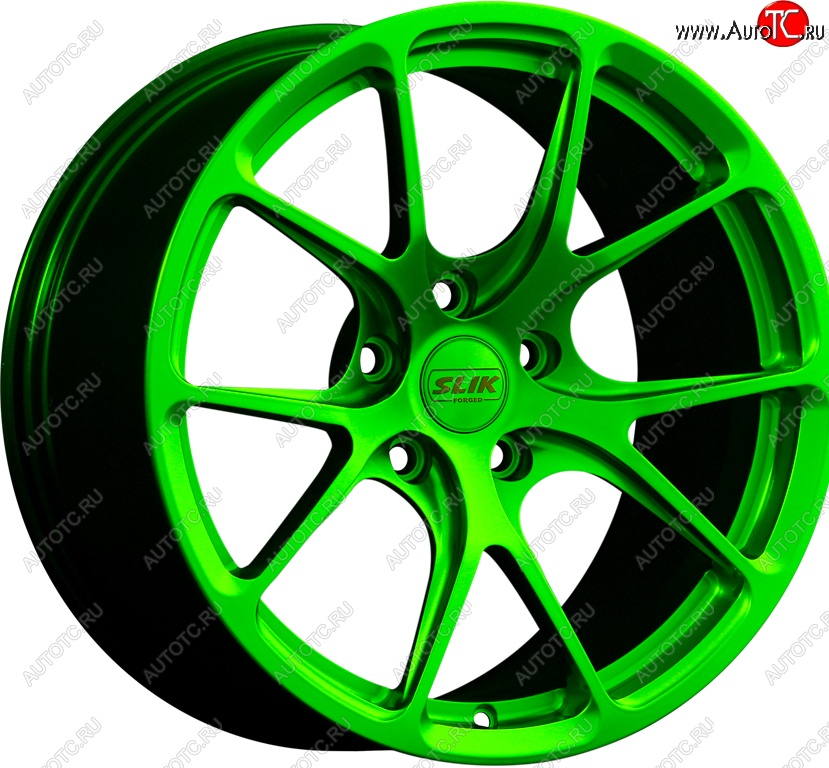 17 799 р. Кованый диск Slik TuningPro L-754 9.0x17   (RAL 6038 ярко-зеленый (6038))  с доставкой в г. Керчь