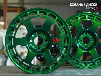 15 499 р. Кованый диск Slik Classic Sport L-151S 5.5x15   (Зеленый (GREEEN))  с доставкой в г. Керчь. Увеличить фотографию 2