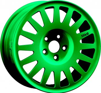 Кованый диск Slik Classic Sport L-1823S 5.5x15  (RAL 6038 ярко-зеленый (6038))