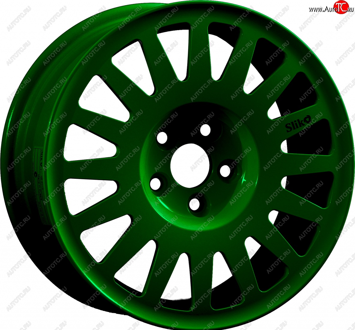15 599 р. Кованый диск Slik Classic Sport L-1823S 6.5x15   (Зеленый (GREEEN))  с доставкой в г. Керчь