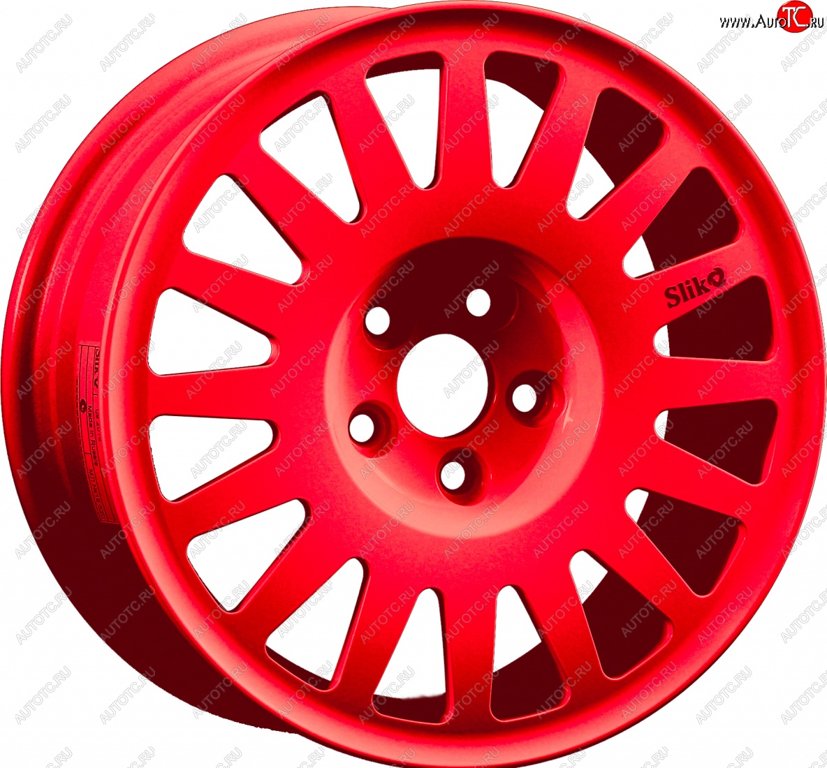 15 599 р. Кованый диск Slik Classic Sport L-1823S 6.5x15   (RAL 3026 ярко алый (3026))  с доставкой в г. Керчь