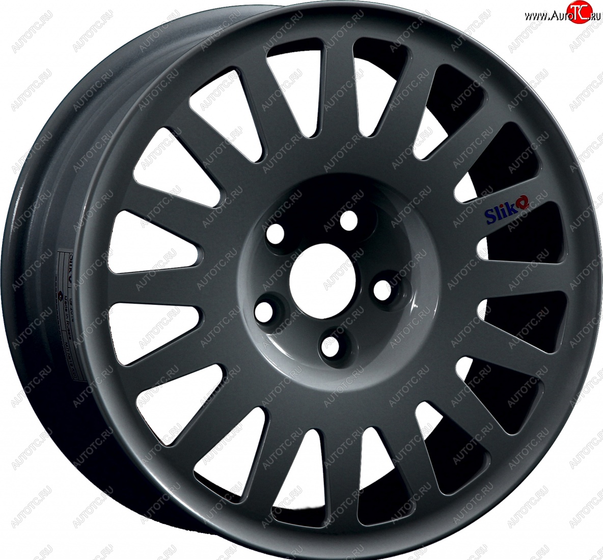 15 599 р. Кованый диск Slik Classic Sport L-1823S 6.5x15   (Графит глянцевый (GM))  с доставкой в г. Керчь