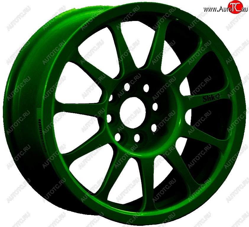 24 899 р. Кованый диск Slik Classic Sport L-1837S 7.0x15   (Зеленый (GREEEN))  с доставкой в г. Керчь