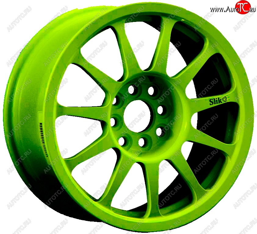 24 899 р. Кованый диск Slik Classic Sport L-1837S 7.0x15   (RAL 6038 ярко-зеленый (6038))  с доставкой в г. Керчь