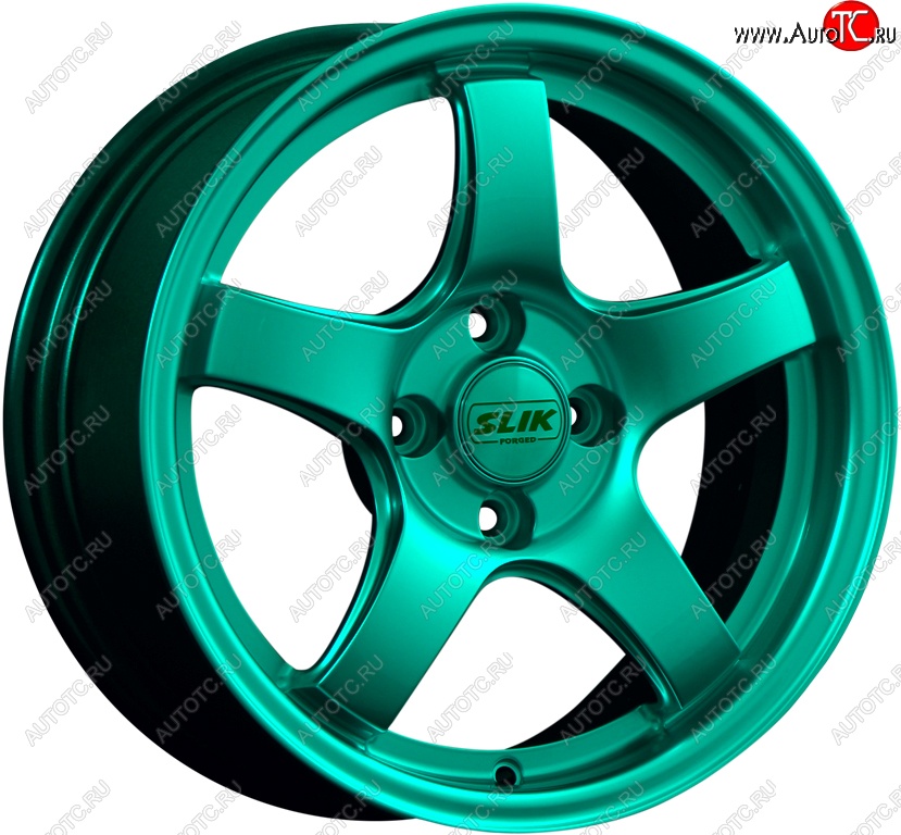 11 899 р. Кованый диск Slik Classic L-1843 6.5x15   (Candy изумрудно-зеленый (Candy Green))  с доставкой в г. Керчь