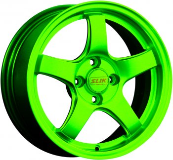 Кованый диск Slik Classic L-1843 6.5x15  (RAL 6038 ярко-зеленый (6038))