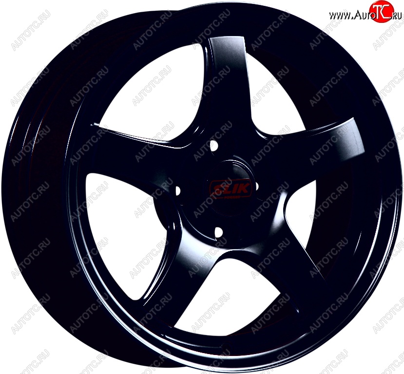 11 899 р. Кованый диск Slik Classic L-1843 6.5x15   (Черный глянцевый (BK))  с доставкой в г. Керчь