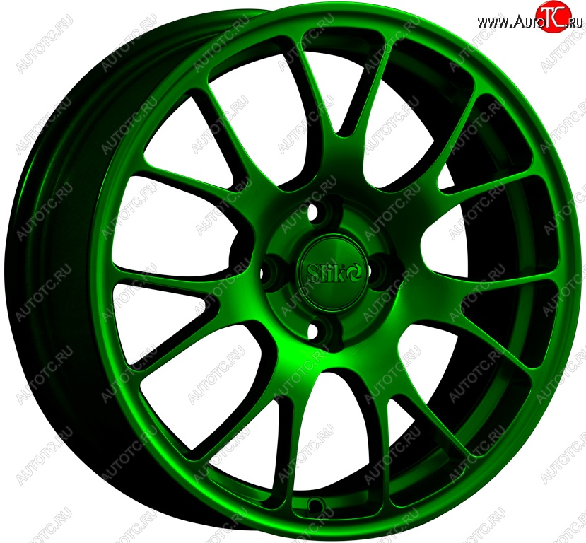 18 999 р. Кованый диск Slik Classic L-215 6.5x16   (Зеленый (GREEEN))  с доставкой в г. Керчь