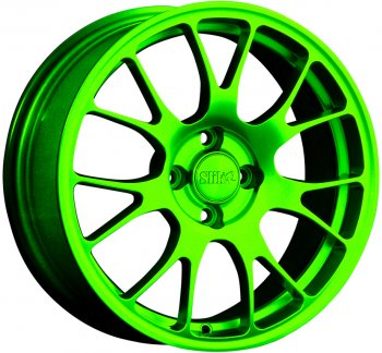 Кованый диск Slik Classic L-215 6.5x16  (RAL 6038 ярко-зеленый (6038))