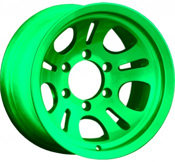 Кованый диск Slik Classic L-64 8.0x15  (RAL 6038 ярко-зеленый (6038))