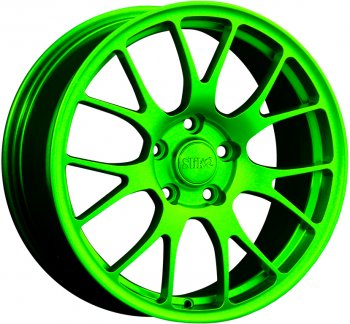 Кованый диск Slik Classic L-736 7.5x17  (RAL 6038 ярко-зеленый (6038))