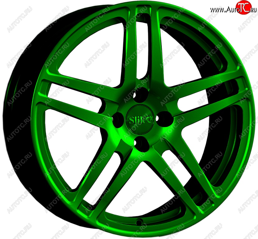 20 399 р. Кованый диск Slik Classic L-778 7.5x17   (Зеленый (GREEEN))  с доставкой в г. Керчь