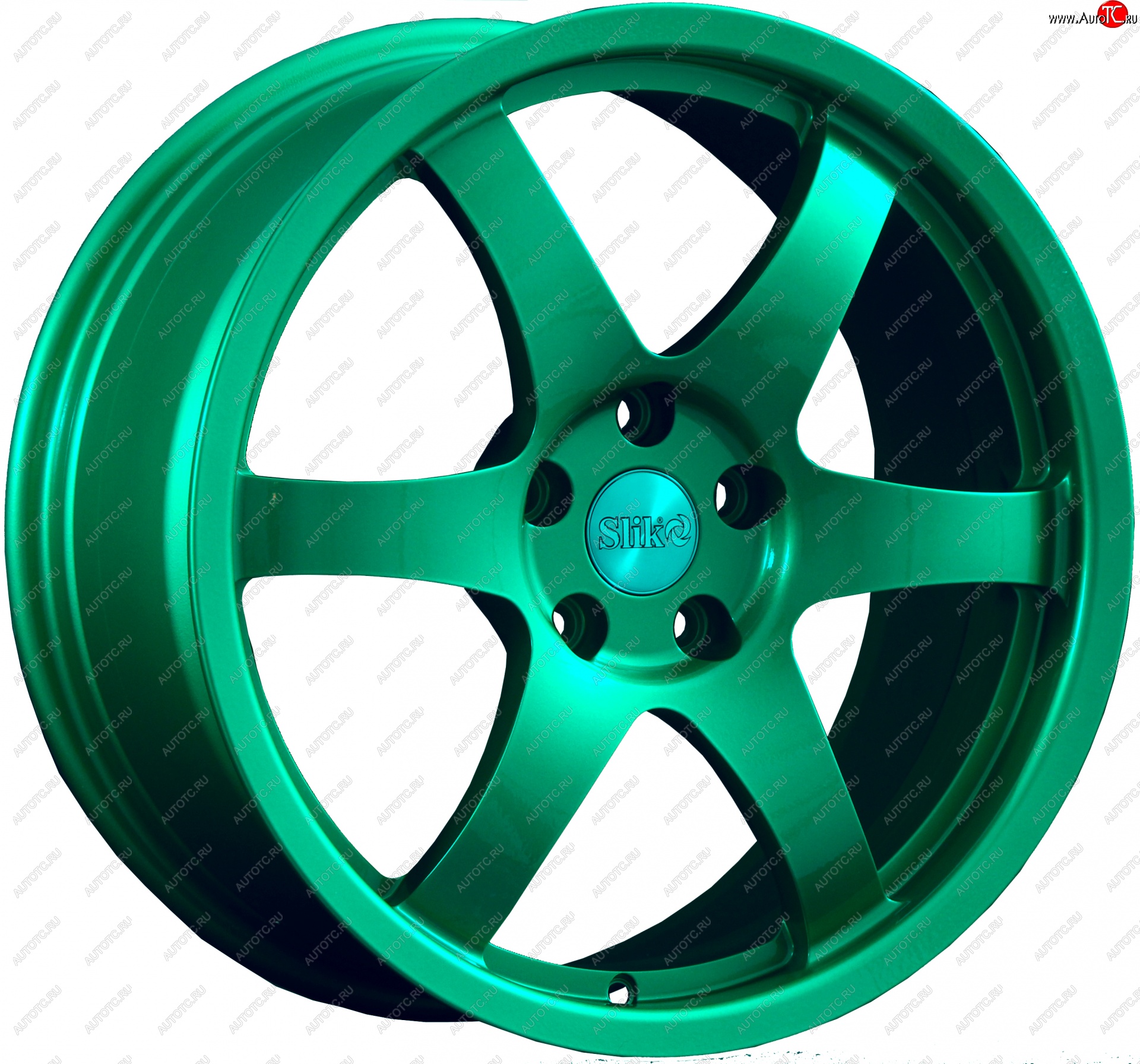 33 549 р. Кованый диск Slik Classic L-807 8.5x18   (Candy изумрудно-зеленый (Candy Green))  с доставкой в г. Керчь