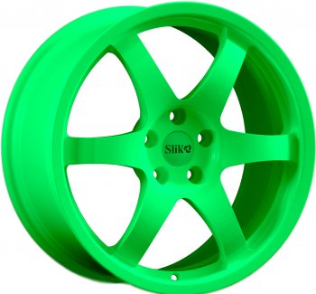 Кованый диск Slik Classic L-807 8.5x18  (RAL 6038 ярко-зеленый (6038))