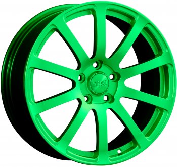Кованый диск Slik PREMIUM L-812 8.0x18  (RAL 6038 ярко-зеленый (6038))