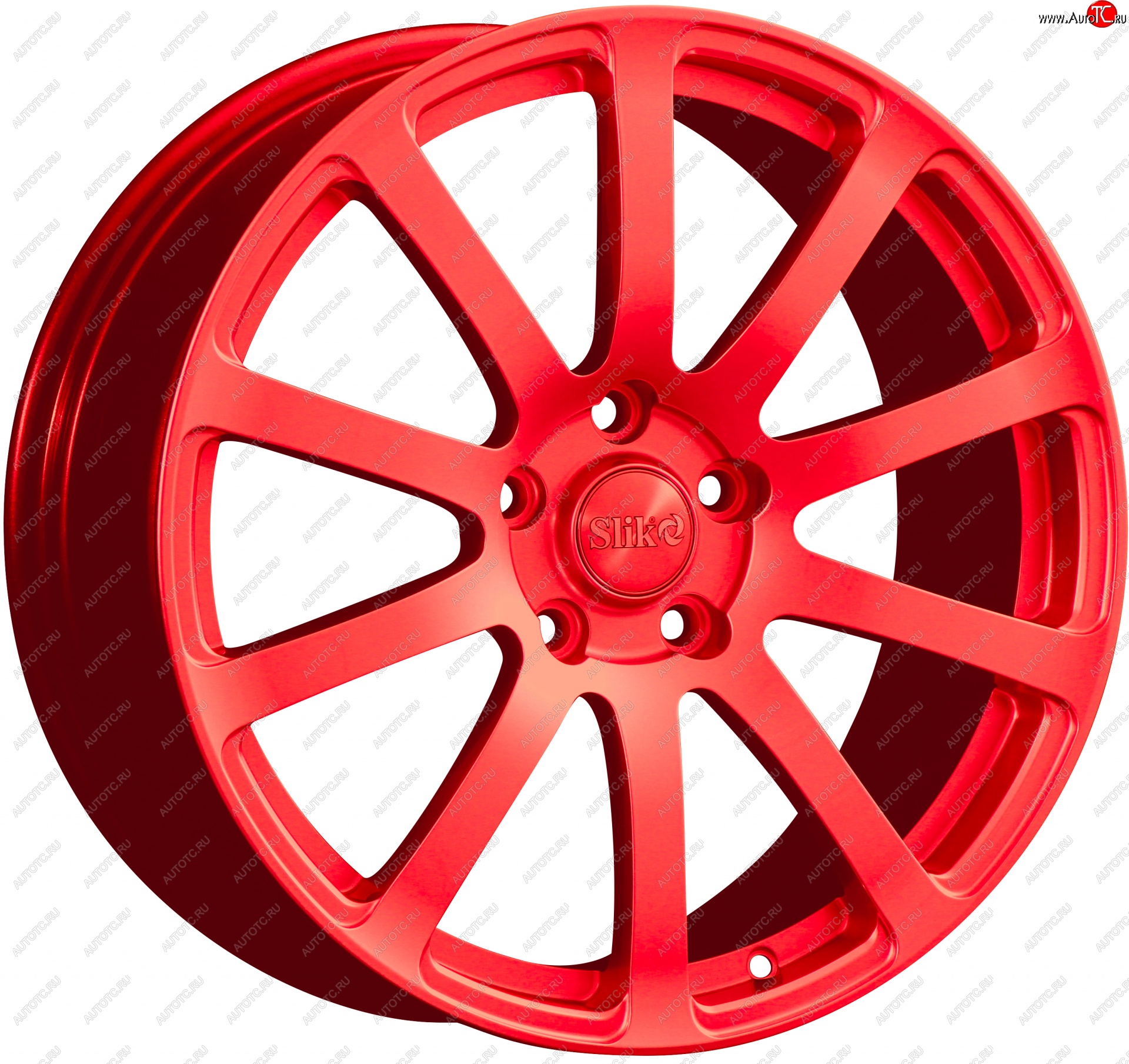 22 299 р. Кованый диск Slik PREMIUM L-812 8.0x18   (RAL 3026 ярко алый (3026))  с доставкой в г. Керчь