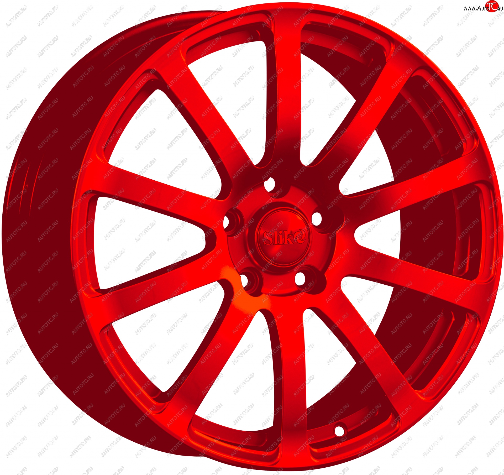 22 299 р. Кованый диск Slik PREMIUM L-812 8.0x18   (Красный (RED))  с доставкой в г. Керчь