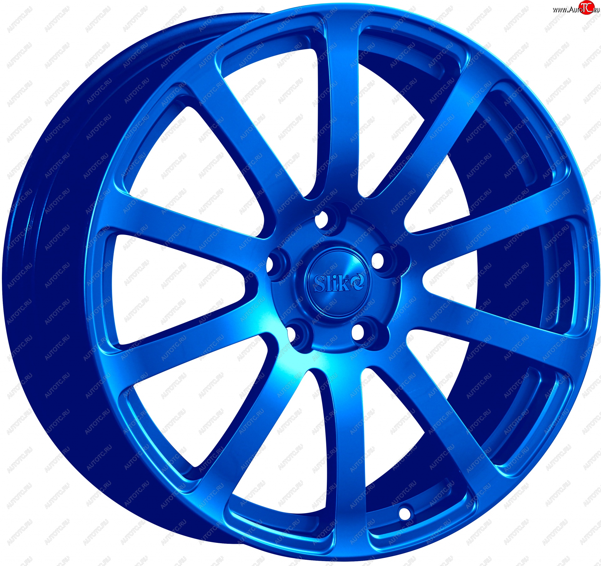22 299 р. Кованый диск Slik PREMIUM L-812 8.0x18   (Candy синий (Candy BLUE))  с доставкой в г. Керчь