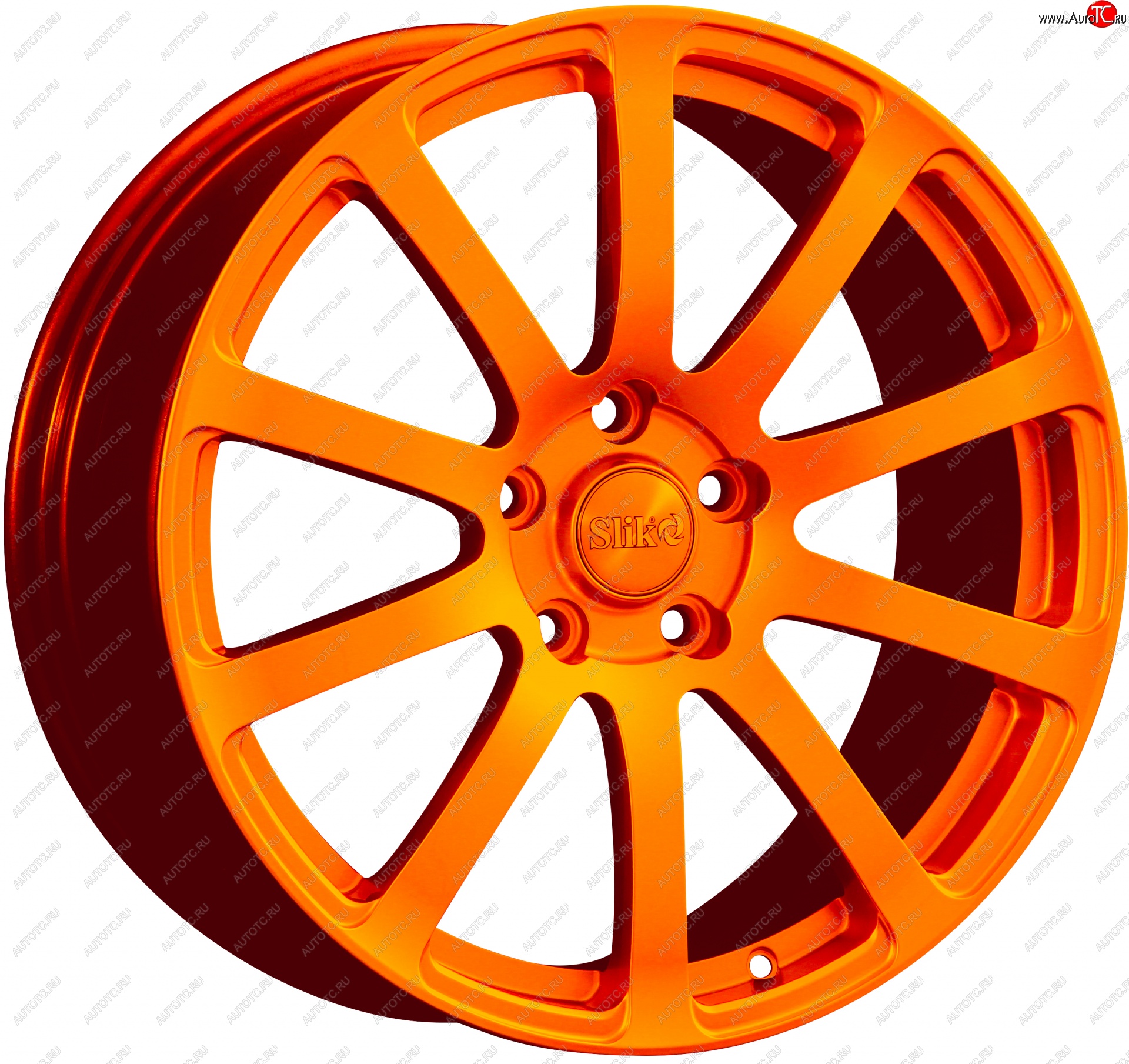 22 299 р. Кованый диск Slik PREMIUM L-812 8.0x18   (Ярко оранжевый (ORANGE))  с доставкой в г. Керчь