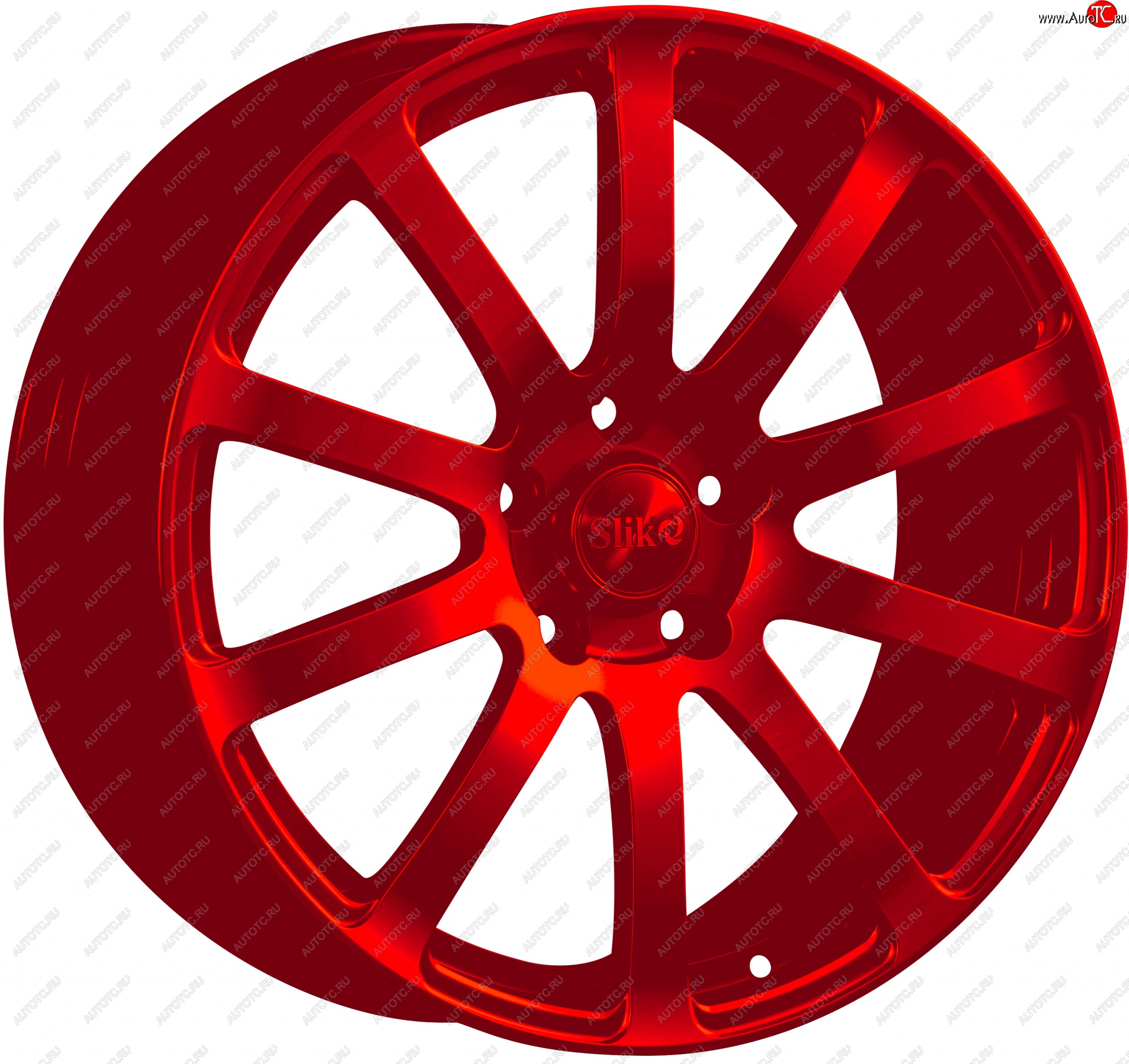 22 299 р. Кованый диск Slik PREMIUM L-812 8.5x18   (Candy красный (Candy RED))  с доставкой в г. Керчь