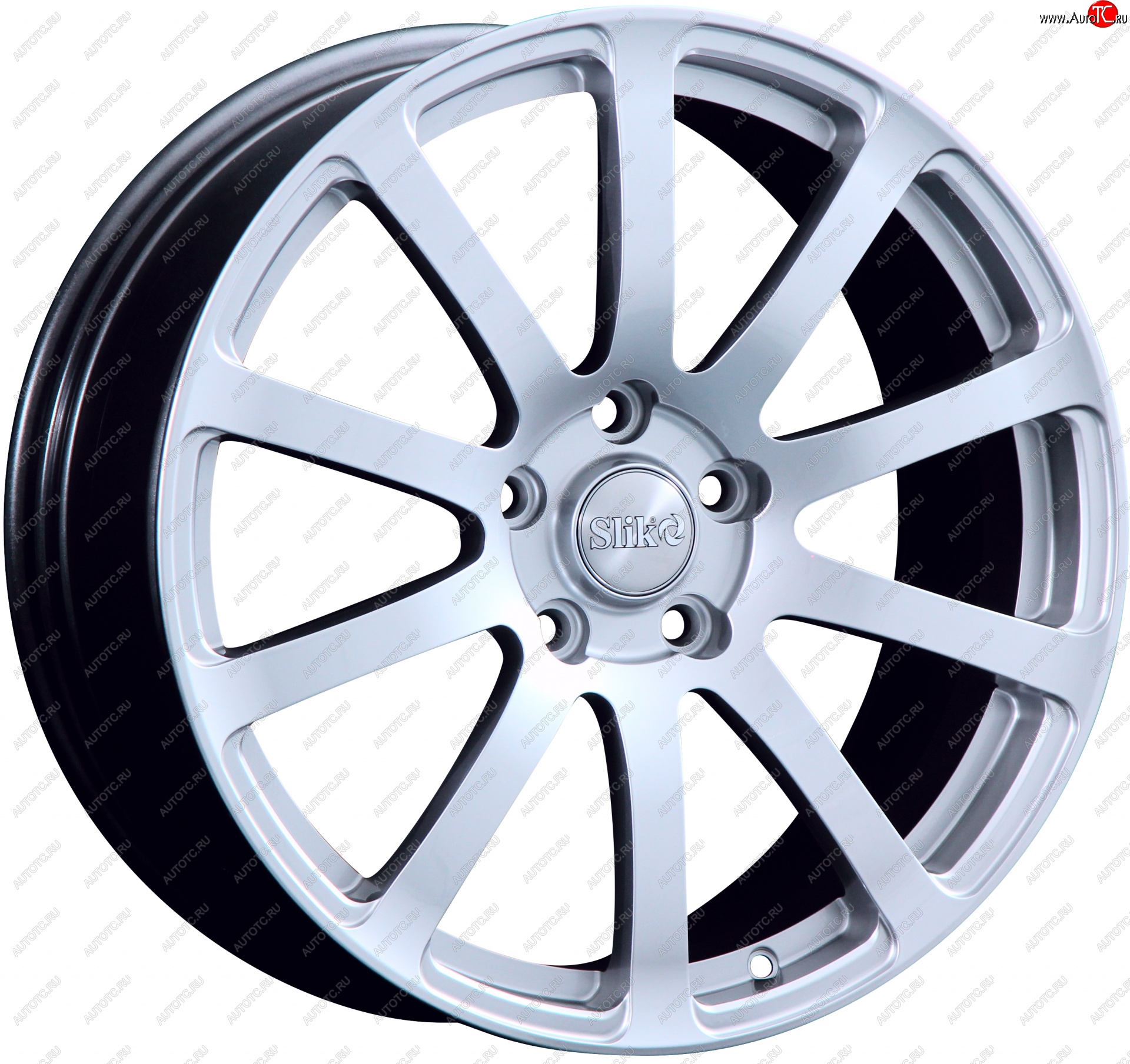 22 299 р. Кованый диск Slik PREMIUM L-812 8.5x18   (Ярко блестящее серебро (HPB))  с доставкой в г. Керчь