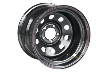 6 509 р. Штампованый диск OFF-ROAD Wheels (усиленный, круг) 10.0x15   (Цвет: черный)  с доставкой в г. Керчь. Увеличить фотографию 2