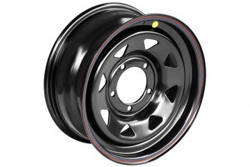 Штампованый диск OFF-ROAD Wheels (стальной усиленный, треугольник мелкий - черный). 7.0 x 16 Suzuki Escudo 1 рестайлинг (1994-1997) 5x139.7xDIA110.0xET25.0