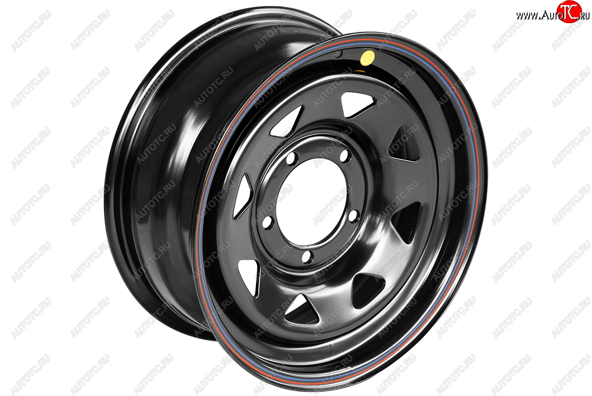 6 249 р. Штампованый диск OFF-ROAD Wheels (стальной усиленный, треугольник мелкий - черный). 7.0 x 16    с доставкой в г. Керчь