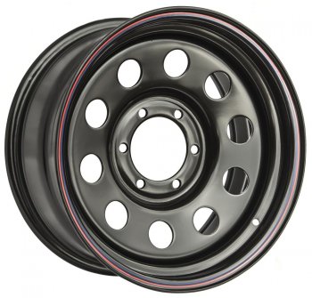 Штампованый диск OFF-ROAD Wheels (стальной усиленный, круг - черный). 7.0 x 16 Ford Maverick UNS рестайлинг, 5 дв. (1996-1999) 6x139.7xDIA110.0xET30.0