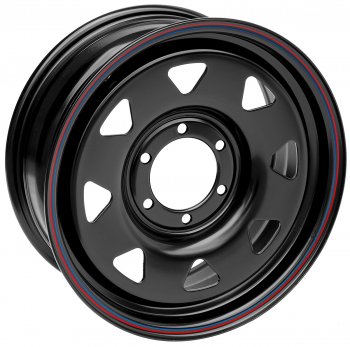 Штампованый диск OFF-ROAD Wheels (стальной усиленный, треугольник мелкий - черный). 7.0 x 17 Ford Maverick UNS рестайлинг, 5 дв. (1996-1999) 6x139.7xDIA110.0xET30.0