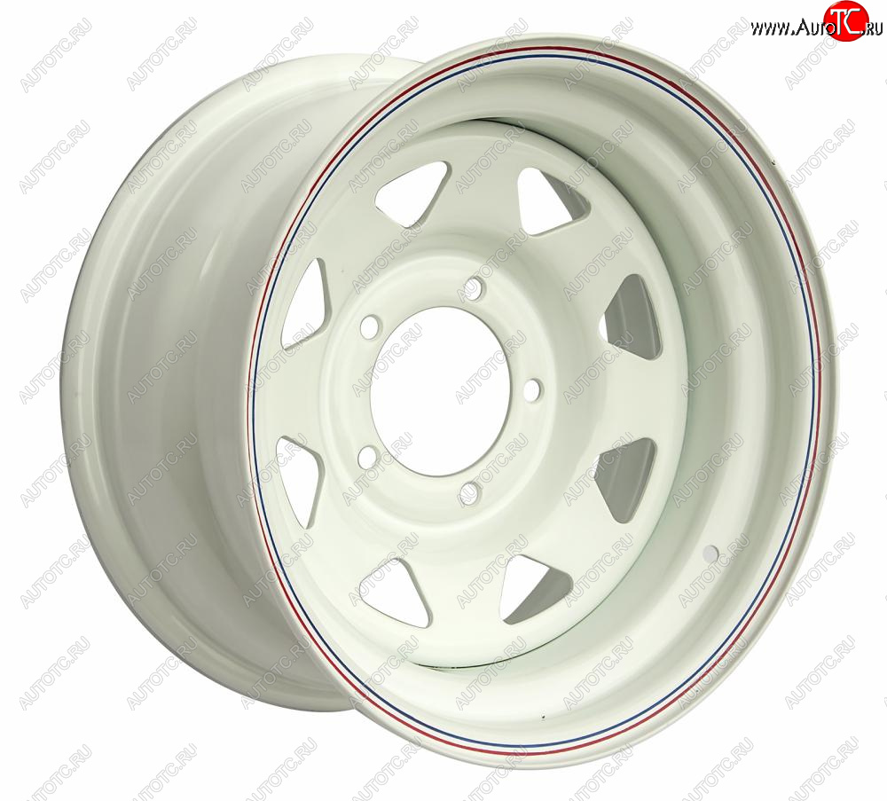 6 619 р. Штампованый диск OFF-ROAD Wheels (стальной усиленный, треугольник мелкий - белый). 8.0 x 15    с доставкой в г. Керчь