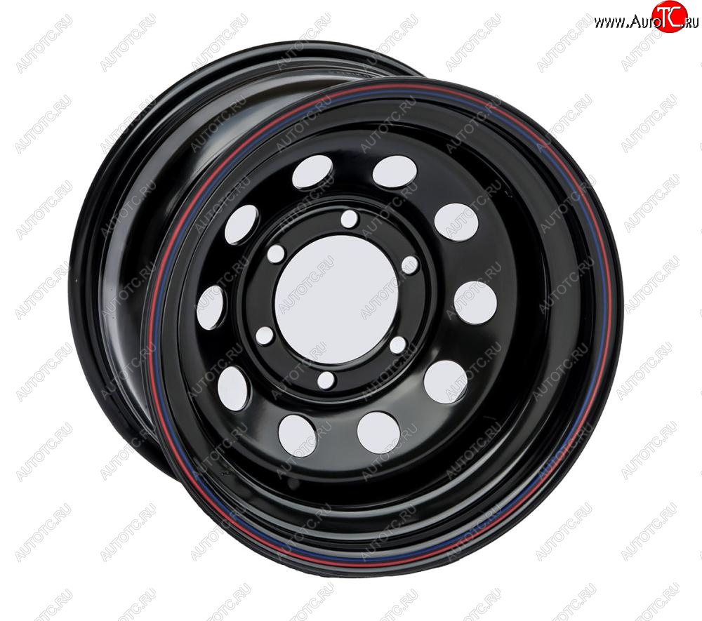 6 629 р. Штампованый диск OFF-ROAD Wheels (стальной усиленный, круг - черный). 8.0 x 16    с доставкой в г. Керчь