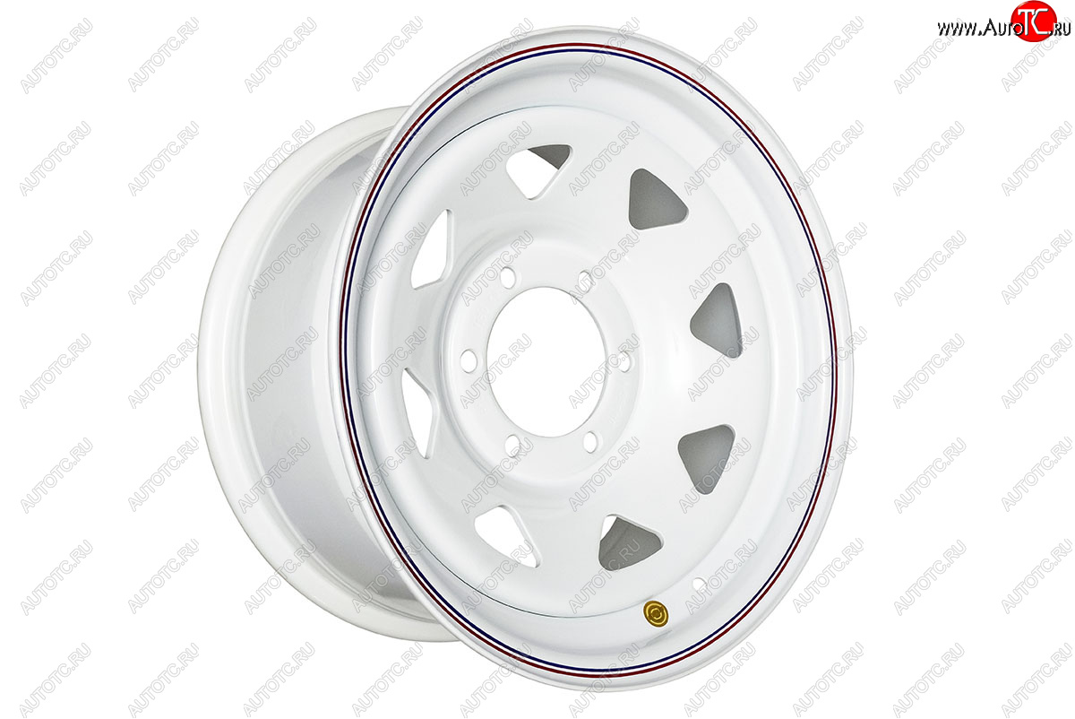 7 299 р. Штампованый диск OFF-ROAD Wheels (стальной усиленный, треугольник - белый). 8.0 x 16    с доставкой в г. Керчь