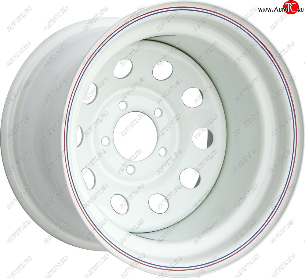 6 509 р. Штампованый диск OFF-ROAD Wheels (усиленный, круг) 10.0x15   (Цвет: белый)  с доставкой в г. Керчь