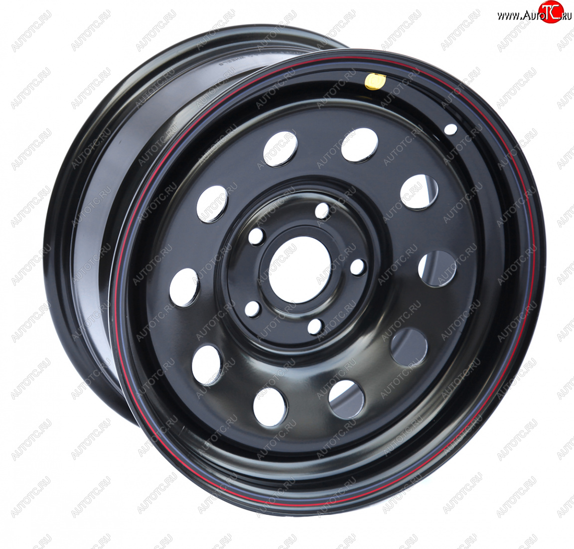 6 249 р. Штампованый диск OFF-ROAD Wheels (усиленный, треугольник мелкий) 7.0x16 BMW 5 серия E34 седан дорестайлинг (1988-1994) 5x120.0xDIA72.5xET20.0 (Цвет: черный)