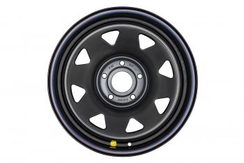 8 459 р. Штампованый диск OFF-ROAD Wheels (усиленный, треугольник мелкий) 8.0x17   (Цвет: черный)  с доставкой в г. Керчь. Увеличить фотографию 2
