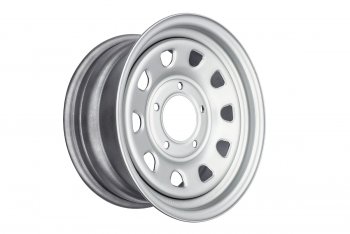 5 999 р. Штампованый диск OFF-ROAD Wheels (усиленный, треугольник мелкий) 7.0x15   (Цвет: серебристый)  с доставкой в г. Керчь. Увеличить фотографию 2