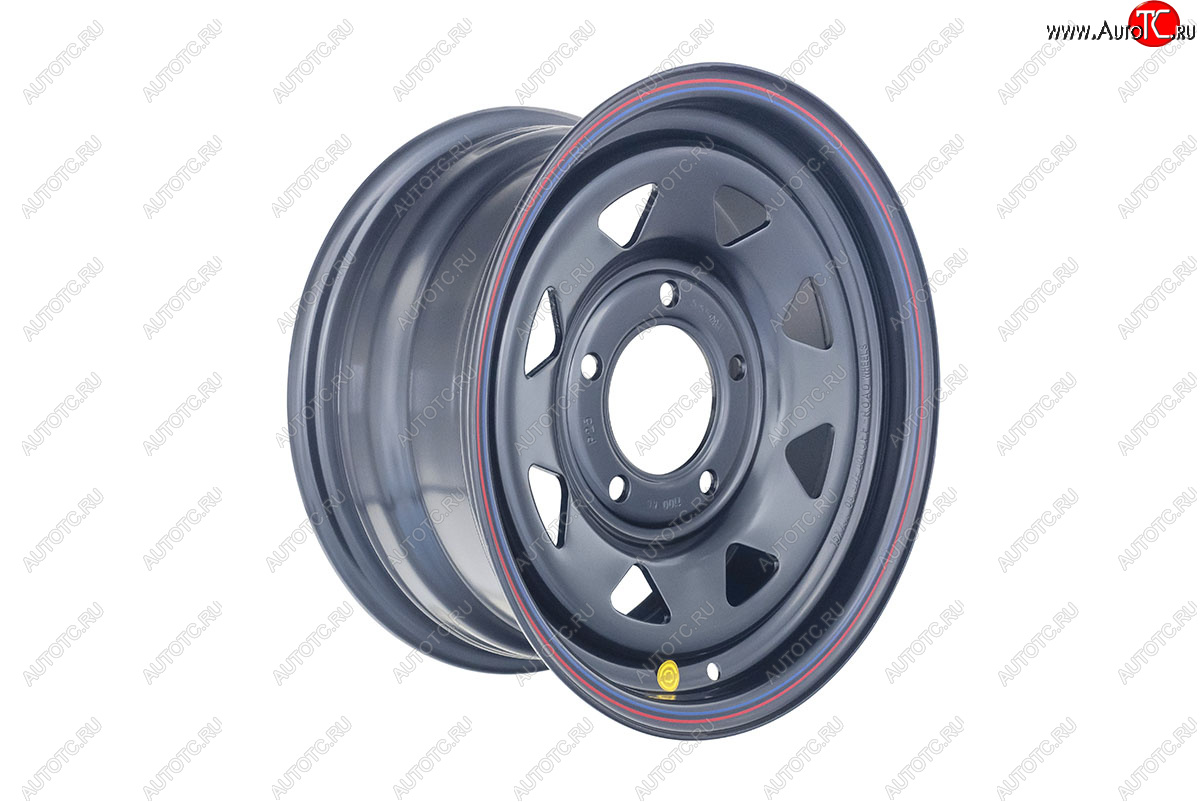 6 009 р. Штампованый диск OFF-ROAD Wheels (усиленный, треугольник мелкий) 7.0x15   (Цвет: черный)  с доставкой в г. Керчь
