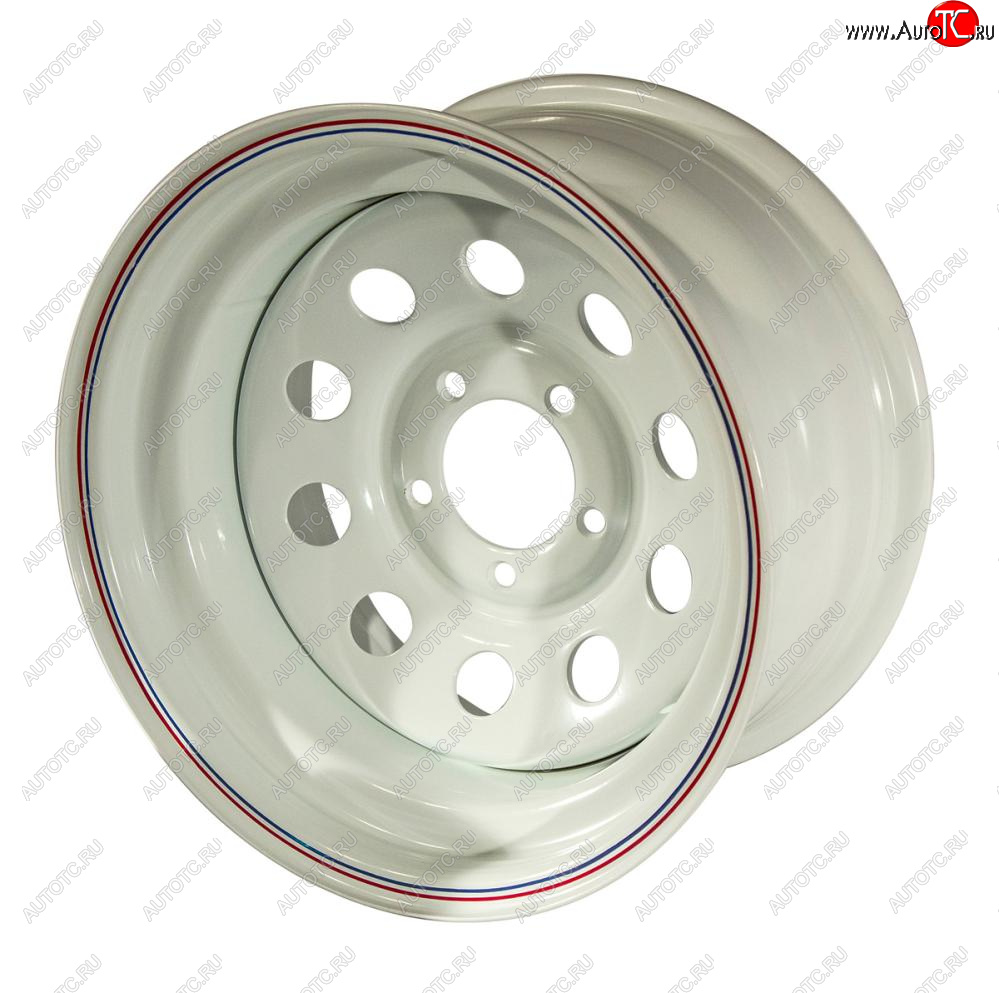 7 569 р. Штампованый диск OFF-ROAD Wheels (стальной усиленный, круг - белый). 10.0 x 16    с доставкой в г. Керчь