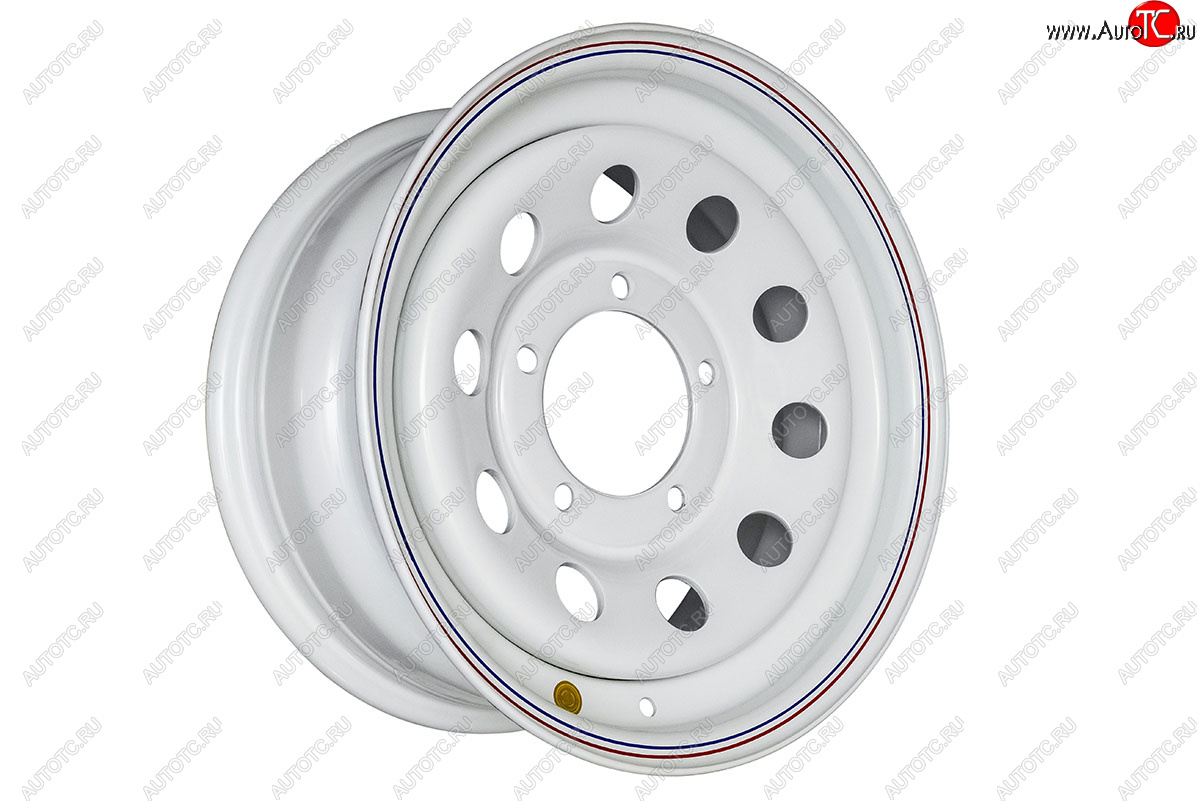 6 249 р. Штампованый диск OFF-ROAD Wheels (стальной усиленный, круг - белый). 7.0 x 15    с доставкой в г. Керчь