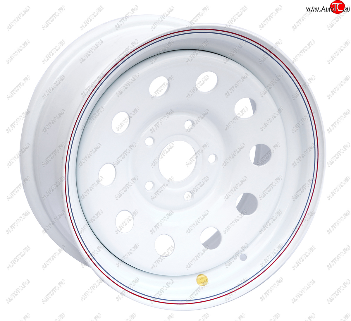 5 699 р. Штампованый диск OFF-ROAD Wheels (усиленный, круг) 7.0x16 BMW 5 серия E34 седан дорестайлинг (1988-1994) 5x120.0xDIA72.5xET20.0 (Цвет: белый)