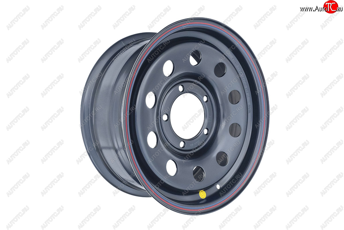 6 249 р. Штампованый диск OFF-ROAD Wheels (стальной усиленный, круг - черный). 7.0 x 16 Suzuki Jimny JB23/JB43 1-ый рестайлинг (2002-2012) 5x139.7xDIA110.0xET25.0 