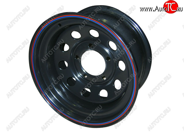 6 249 р. Штампованый диск OFF-ROAD Wheels (усиленный, круг) 7.0x16 Suzuki Jimny JB23/JB43 1-ый рестайлинг (2002-2012) 5x139.7xDIA105.0xET25.0 (Цвет: черный)