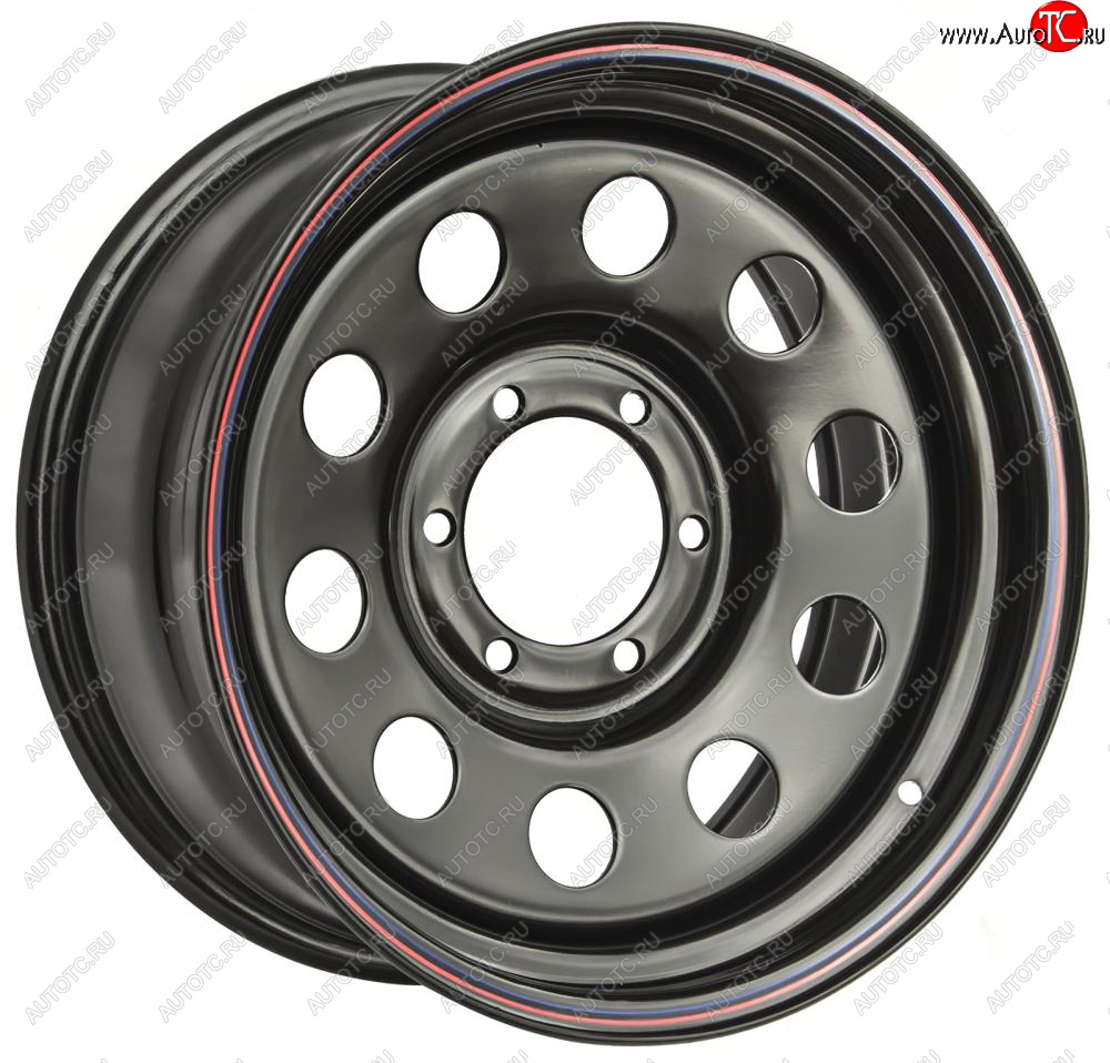 7 649 р. Штампованый диск OFF-ROAD Wheels (стальной усиленный, круг - черный). 7.0 x 17 Ford Maverick UNS дорестайлинг, 5 дв. (1993-1996) 6x139.7xDIA110.0xET30.0 