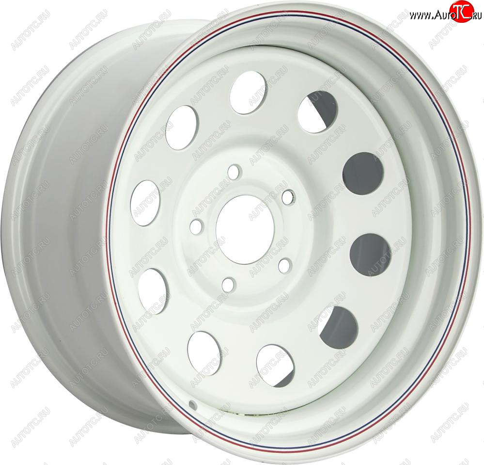 5 169 р. Штампованый диск OFF-ROAD Wheels (усиленный, круг) 8.0x15   (Цвет: белый)  с доставкой в г. Керчь