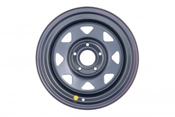 6 629 р. Штампованый диск OFF-ROAD Wheels (усиленный, треугольник) 8.0x16   (Цвет: черный)  с доставкой в г. Керчь. Увеличить фотографию 2
